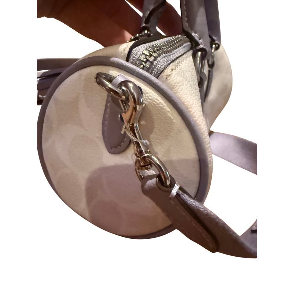 NWOT Coach Lacey Crossbody Signature Canvas Chalk Mist Purple - Picture 9 of 11